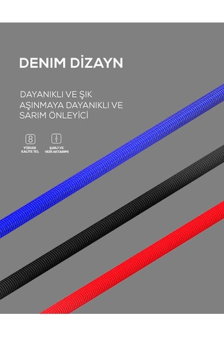 Mobilefix Mavi Ls63 Type-c Usb Kablo