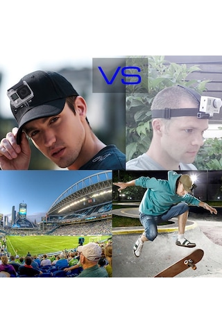 Cbtx Puluz Pu195 Gopro Aksesuarları Uyumlu Spor Kamera Şapkası Vidalı Ayarlanabilir Kapak Ve Gopro Kamera Uyumlu J Stent Taban - Kırmızı