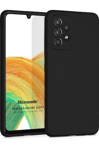Microsonic Matte Silicone Samsung Galaxy A33 5G Kilif Siyah 539561222