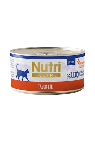 Nutri Feline Adult Jelly 70gr Tavuk Etli 6 Adet Yaş Yetişkin Kedi Maması