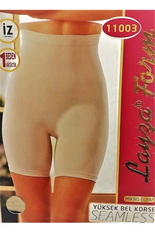 Korse Yüksek Bel Paçalı Korse Ten Ten
