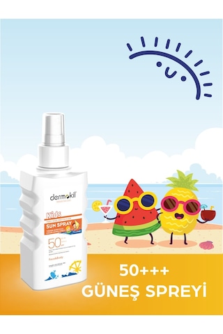 Dermokil Kids SPF 50+++ Yüksek Koruyucu Çocuk Güneş Spreyi 200 ML