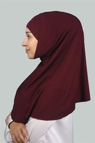 Altobeh İkili Set Pratik Eşarp Hazır Türban Ve Hijab Tesettür Bonesi Bordo