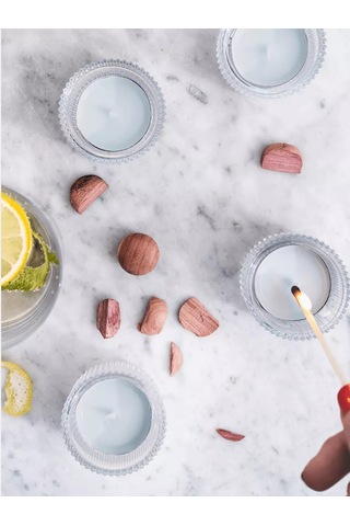 Ikea Bukettapel Ikea 30'lu Şişme Mum, Bergamot Ve Sedir 211871285 Gri