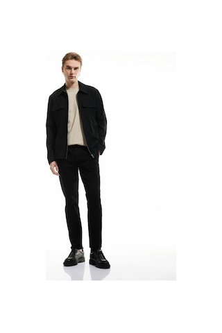 Koton Pamuklu Düğmeli Chino Cep Detaylı Slim Fit Pantolon Siyah 5sam40099hw Siyah