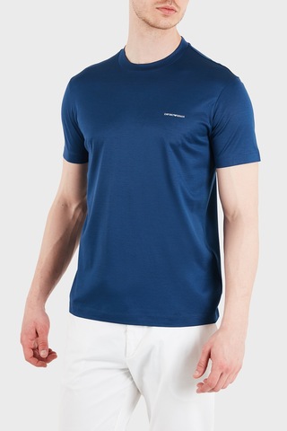 Emporio Armani Erkek T Shirt 8n1td8 1juvzu B079 Mavi Mavi