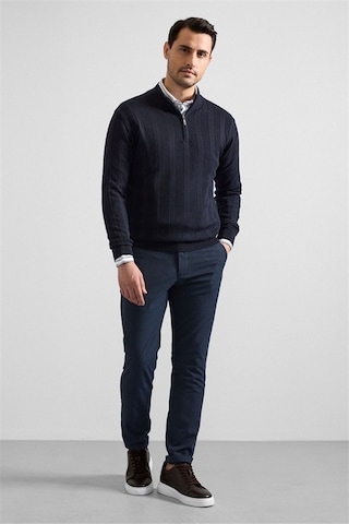 Süvari Lacivert Regular Yarım Balıkçı Yaka Kazak Tr2013700494-m09 Lacivert