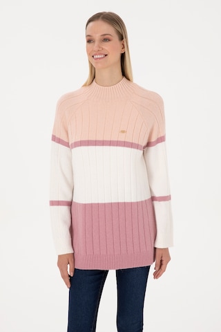 U.s. Polo Assn. Kadın Pudra Kazak /triko 50314841-vr042 Pudra