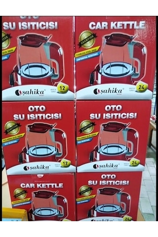 Lunaev 12 V Otomatik Araç Oto Kettle Su Isıtıcısı Çakmaklık Fişli