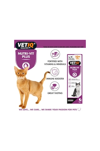 Vet Iq Nutri-Vit Plus For Cats&Kittens Kediler İçin Vitamin & Mineral Takviyesi 70 Gr