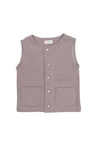 Petit Boom İçi Polarlı Yelek Gri