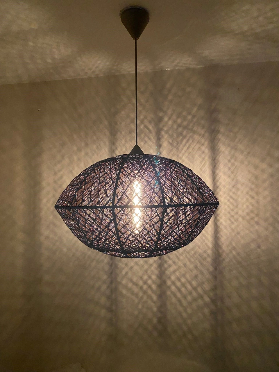 Doğal,el Yapımı -bohem-rustik-modern-sarkıt Avize Renkli