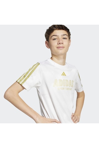 Adidas Jd0498 J Hot Cof Tee Çocuk T-shirt Beyaz