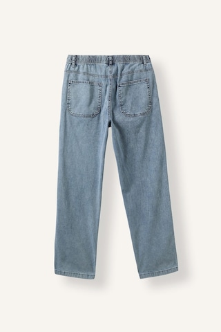 Defacto Beli Lastikli Bağcıklı Wide Leg Jean Pantolon I7392ax26aunm39 Mavi-nm39