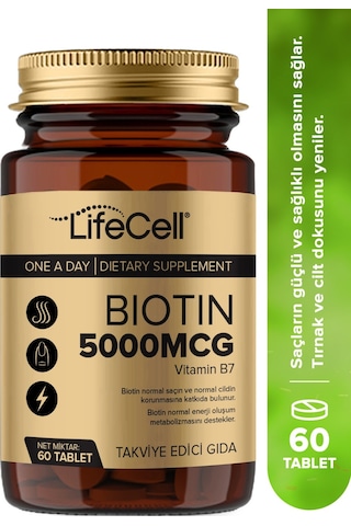Lifecell Biotin 5000 Mcg 60 Tablet
