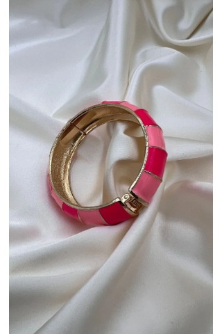 Bb Miineli Pembe Bilezik Kelepçe Pembe