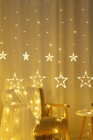 3 Metre Yıldız Şekilli Led Işık Beyaz