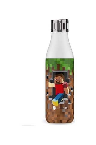 Les Artistes Paris Isı Yalıtımlı Çelik Termos Matara 500 ML Minecraft Sport Gamer
