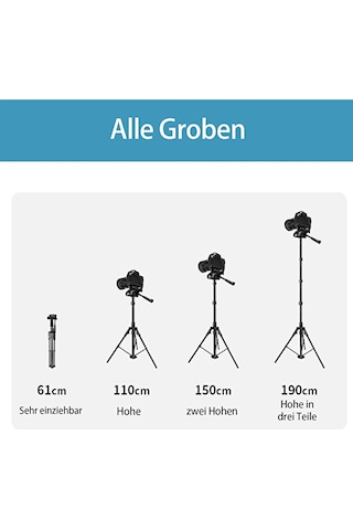 Ultra Profesyonel 3 Yollu Alüminyum Tripod 1,9 Metre Ring Light /