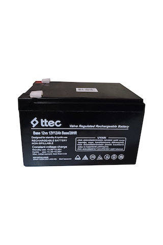 Ttec 12v 12ah Fp12120 Bakımsız Kuru Akü - Ttec 12v 12ah Fp12120 Bakımsız Kuru Akü -