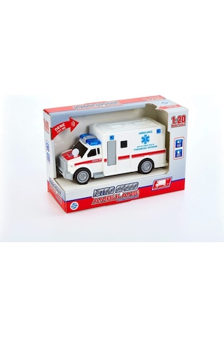 Nitro Speed Polis Ambulans 1:20 Sesli Işıklı Beyaz Diğer