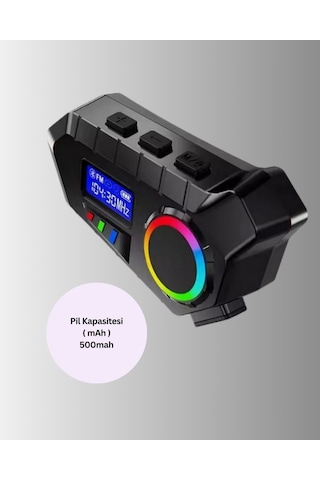 Kablosuz - 796 - Bluetooth İnterkom Ip65 Suya Dalı 40mm Hd Ses Ve 40 - Myceshop - Saat Pil