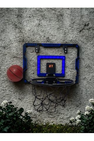 Çift Potali Skorboard Lu Basketbol Seti Basketbol Potası Matkap Gerektirmez, Iç/dış Mekan 2 Yıl Garantili