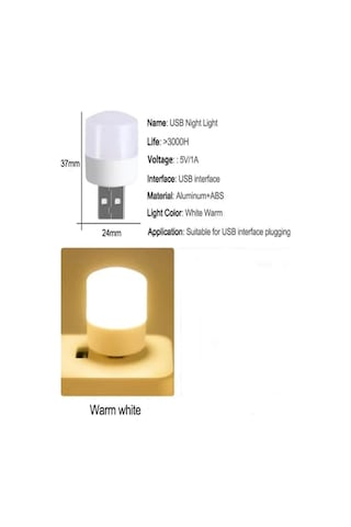 Mini Ampul 1W Taşınabilir Usb Led Işık - Powerbank Uyumlu