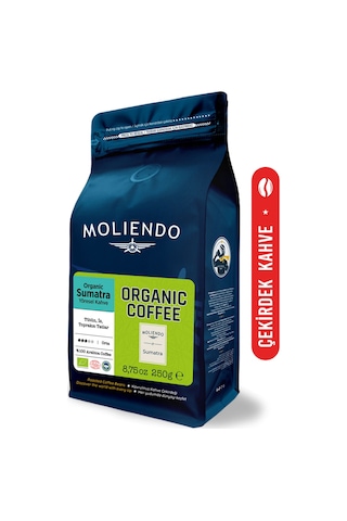 Moliendo Organic Indonesia Sumatra Yöresel Çekirdek Kahve 250 G