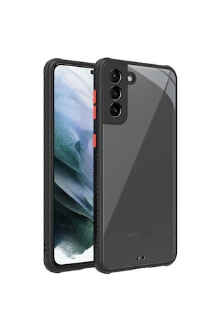 Samsung Uyumlu Galaxy S21 Plus Kılıf ​​Zore Kaff Kapak-Siyah