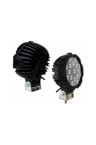 Off Road Sis Lambası Siyah 16 Cm Yuvarlak 17 Led 1 Adet