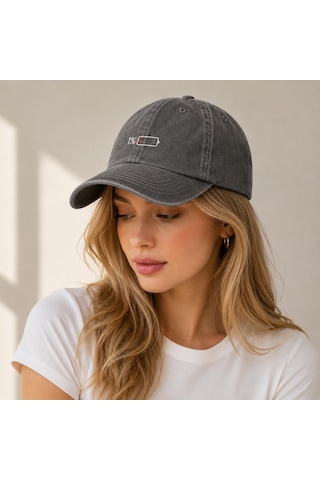 Valkyrie Low Battery Kahve Şapka Unisex Vintage Pamuk Ayarlanabilir Baseball Cap Tasarım Şapka kahverengi