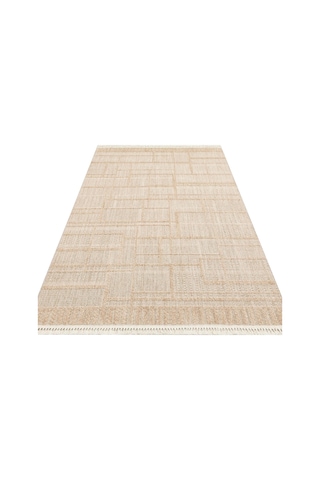 Eko Halı Joy 03 Beige Hav Toz Vermeyen Etnik Desenli Halı Bej 2