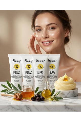 Homm Life Ballı Krem 50 Ml Doğal Ve Nemlendirici - 3 Adet