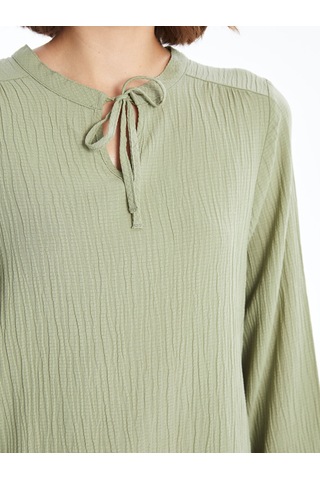 Lcw Bağlamalı Yaka Dokulu Kadın Bluz