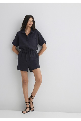 Mavi - Siyah Tulum 1011058-900 Siyah