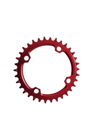 Bisiklet Aynakol Tek Yaprak 104 Bcd 9/10/11 Uyumlu Aynakol Yaprağı 34t Tek Yaprak Kırmızı