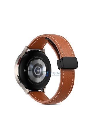 Huawei Watch Honor Magic 2 Gt2 Gt3 42mm Kordon Magnetli Pu Deri Kordon 20mm
