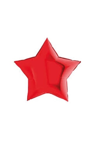 3 Adet Yıldız Folyo Balon Kırmızı 18 Inc Kırmızı