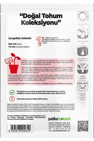 150 Adet Çengelköy Salatalık Tohumu