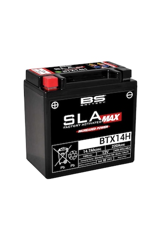 Bs Battery Btx14h (sla Max) Motosiklet Akü