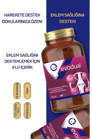 Evopharma Glukozamin , Kondroitin, Msm Ve Tip Iı Kolajen İçeren Takviye Edici Gıda
