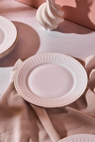 Roma Opal Pasta Tabağı 18 Cm Beyaz Beyaz
