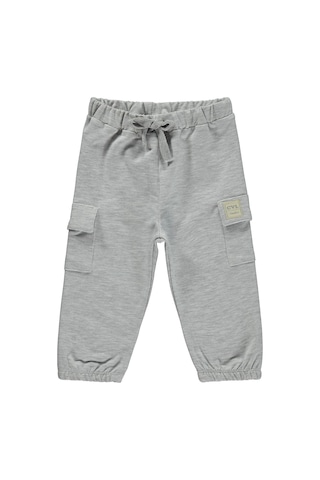 Civil Baby Civil Basic Timeless Kargo Cepli 6-18 Ay Eşofman Altı - Gri Karmelanj