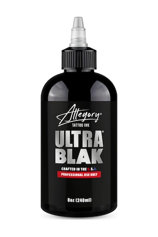 Allegory Ultra Blak 8oz Siyah Dövme Boyası Maksimum Yoğunluk & Derin Siyah Allegory Ultra Blak 8oz Siyah Dövme Boyası Maksimum Yoğunluk & Derin Siyah
