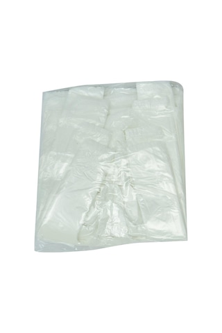 Lokmanavm Mini Boy Atlet Hışır Poşet 30X20 Cm Ince Beyaz