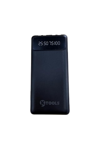 Ktools Boost Trio 10000 Mah Dahili Kablolu Powerbank Siyah Type-c & Lightning Black