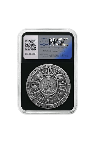 Agakulche Joan Of Arc Altın Kaplama Ngc Sertifikalı Gümüş Sikke Coin