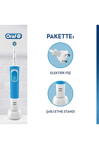 Oral-b D100 Vitality Cross Action Şarjlı Diş Fırçası - Mavi Diğer