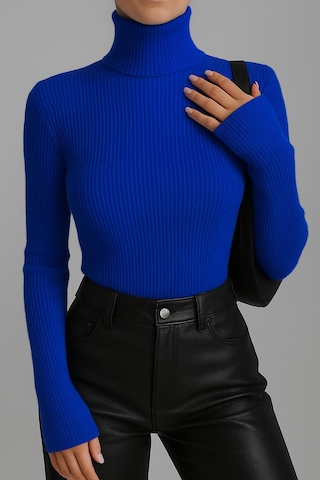 Catspy Unisex Premium Pamuklu Balıkçı Yaka Kaşkorse Şardonlu Slimfit Boğazlı Kazak Saks Mavi Catspy Unisex Premium Pamuklu Balıkçı Yaka Kaşkorse Şardonlu Slimfit Boğazlı Kazak Saks Mavi